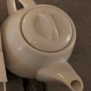 Elegant Cream Teapot